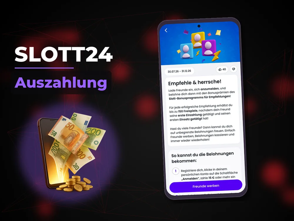 Slott24 - Auszahlung