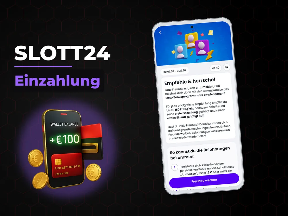 Slott24 - Einzahlung