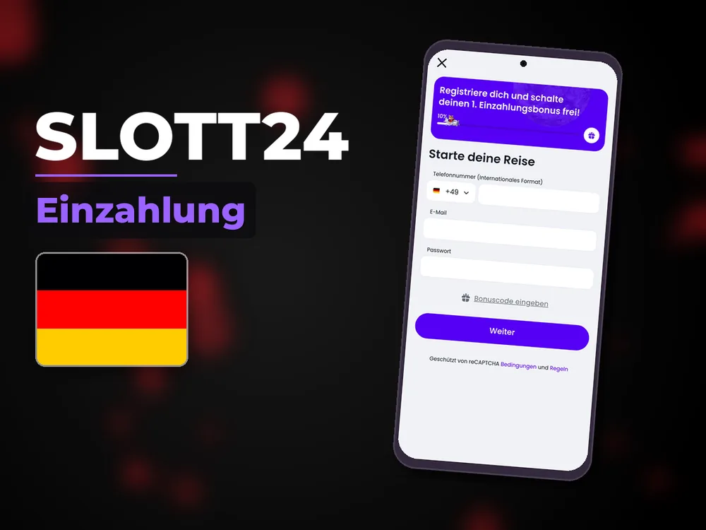 Slott24 - Einzahlung